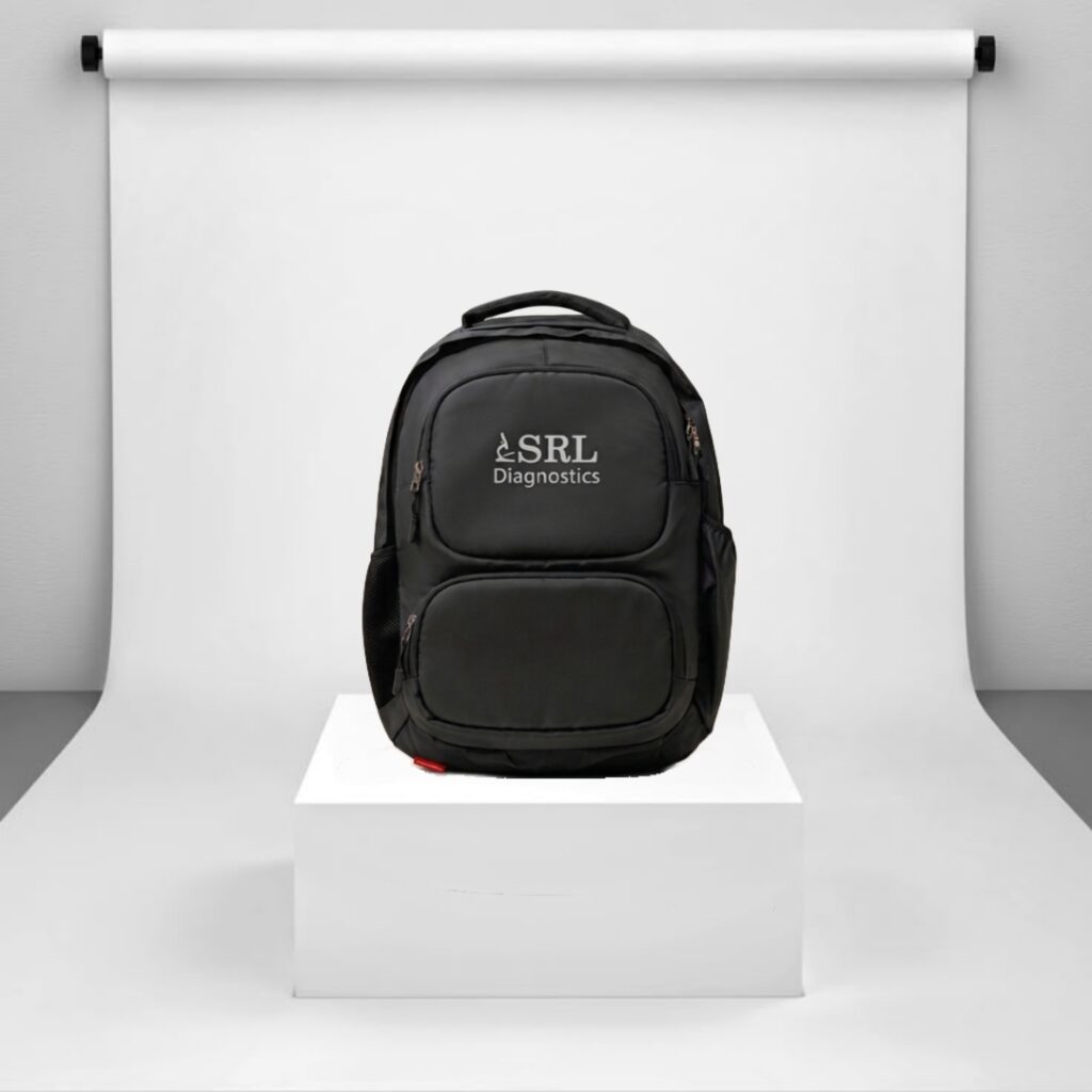Custom promotional backpack with logo printing
